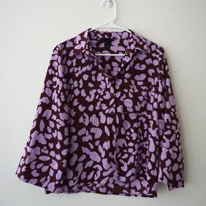 Purple Patterned Monki Top